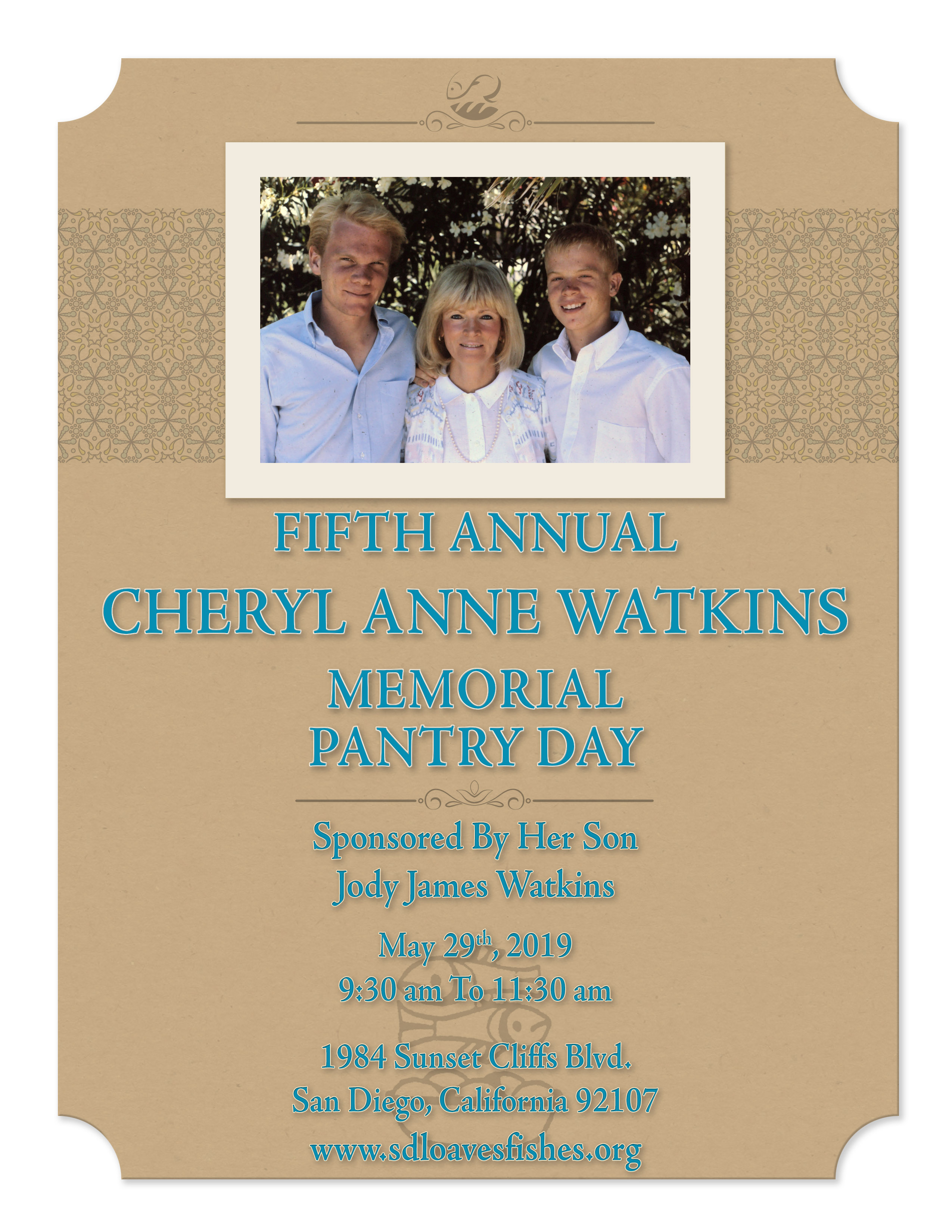 Fifth Annual Cheryl Anne Watkins Memorial Pantry Day